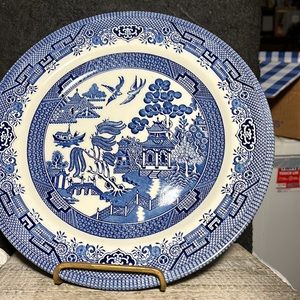 Churchill Blue Willow Dinner Plate 10 “